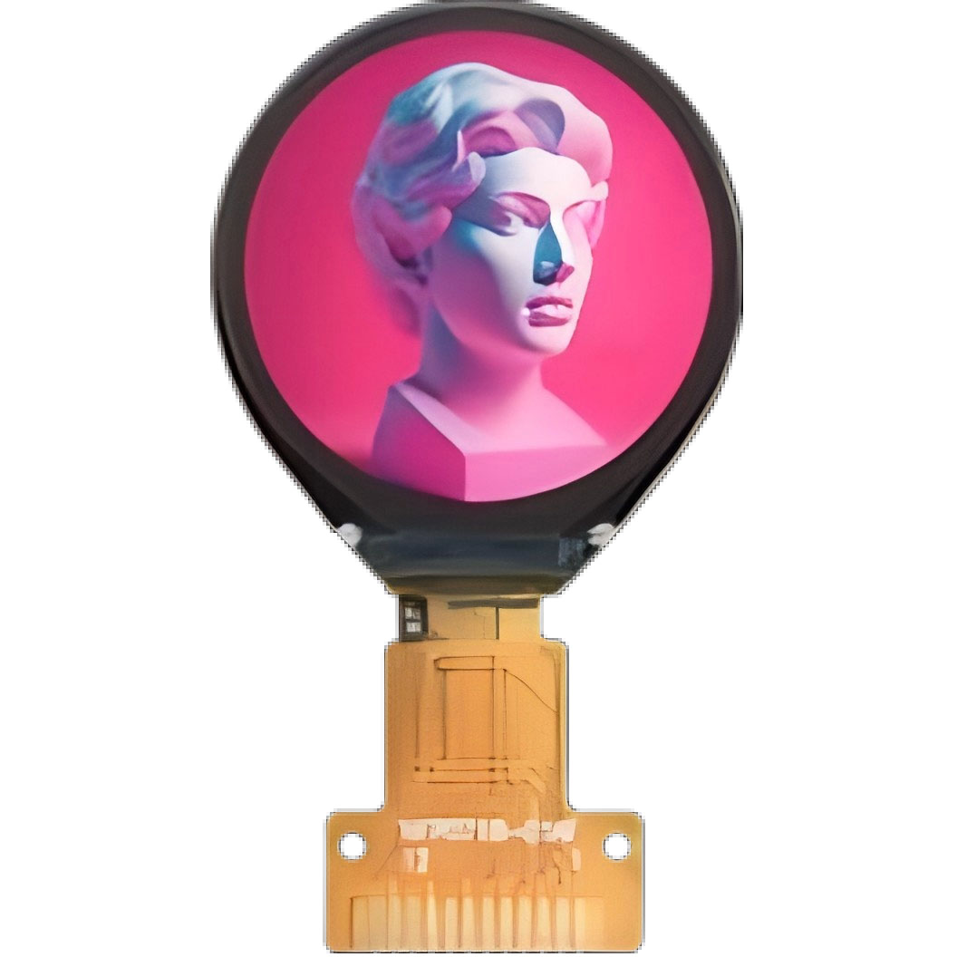 0.71英寸圆形IPS液晶显示模块，分辨率160x160