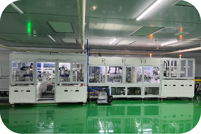 前段车间：采用全自动COG/FOG设备，产品直通率99%以上