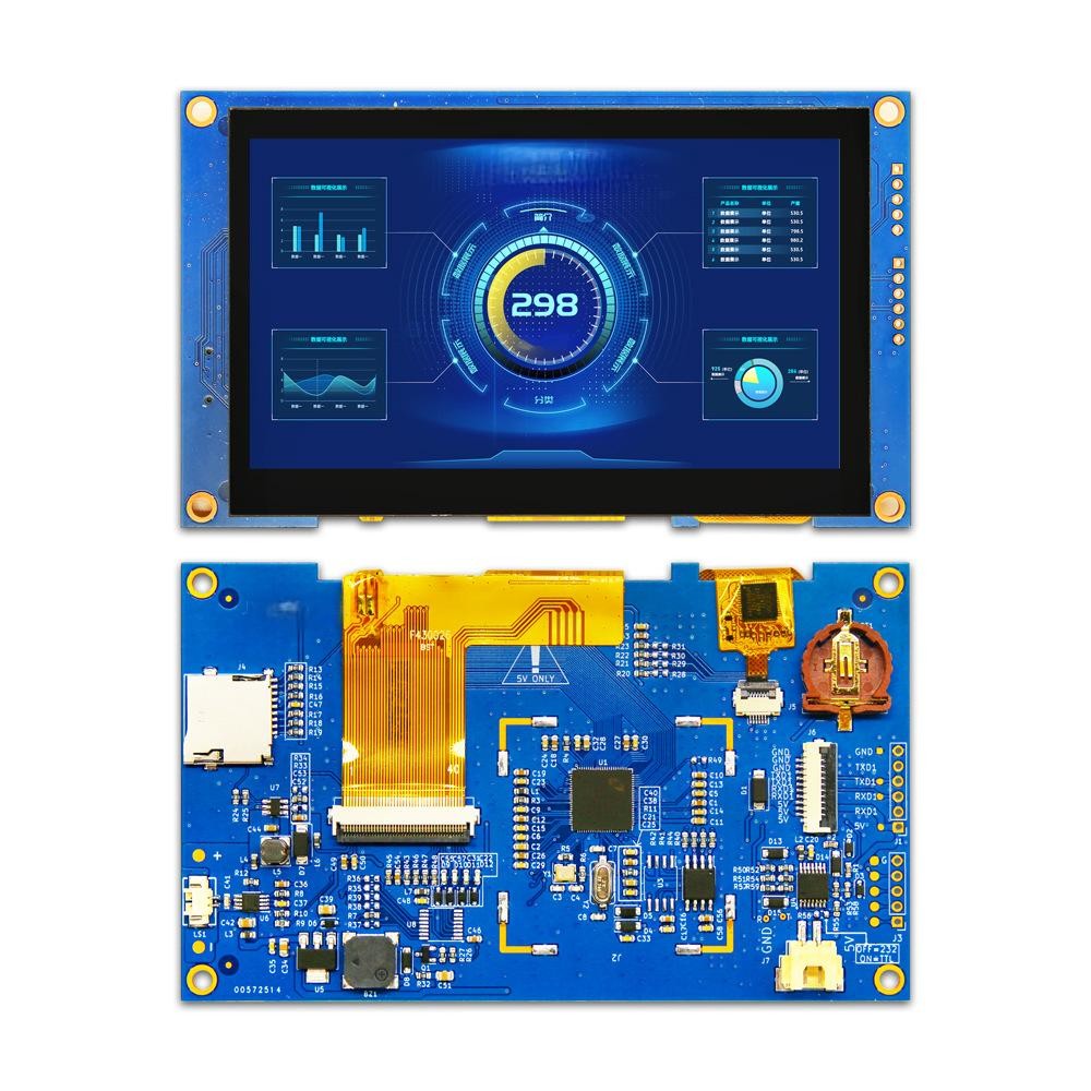 4.3 inch UART HMI TFT LCD Module IPS 300 brightness 480X272 Pixels