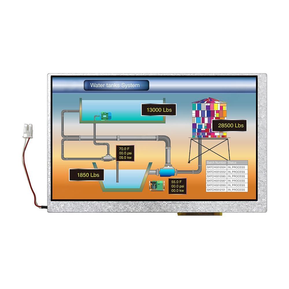 7.0 inch Ultra Wide Temperature IPS TFT LCD Module 1000Nits 1024x600 Pixels